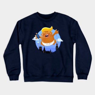 Trump Big Graphic Inflatable Baby Blimp Balloon Crewneck Sweatshirt